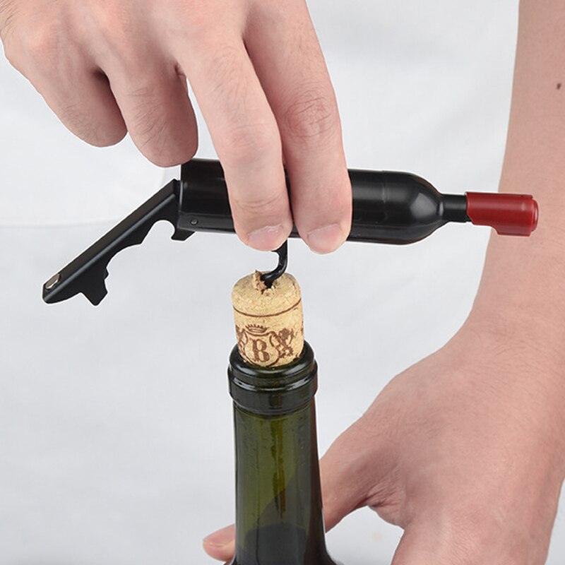 Bottle opener - Premium Wine Corkscrew Wine Shaped Opener - Multifunctional Wine & Beer Cap Openers for Wine Lovers Home Gifts