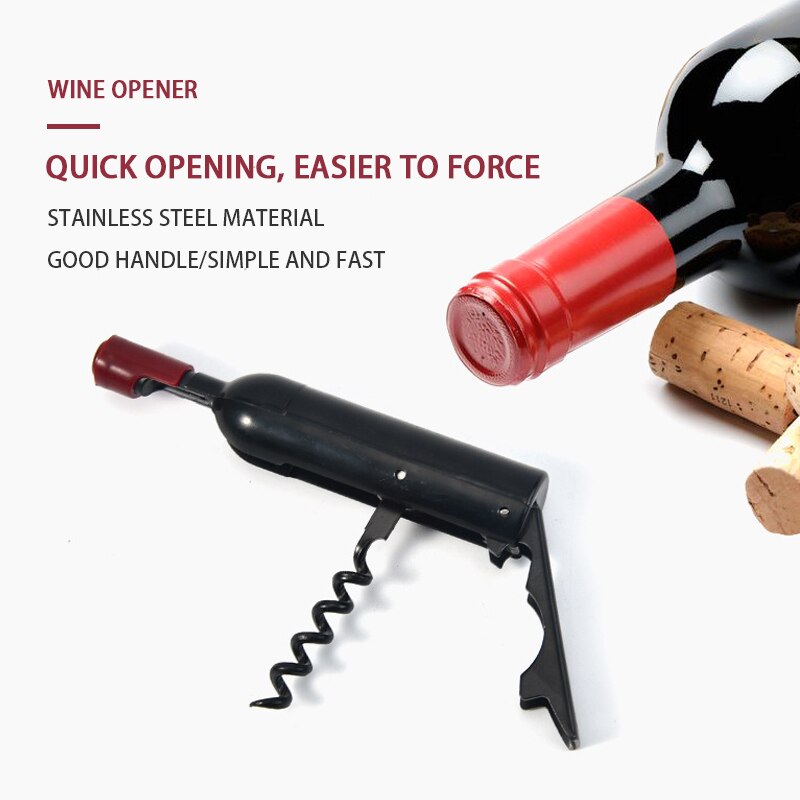 Bottle opener - Premium Wine Corkscrew Wine Shaped Opener - Multifunctional Wine &amp; Beer Cap Openers for Wine Lovers Home Gifts