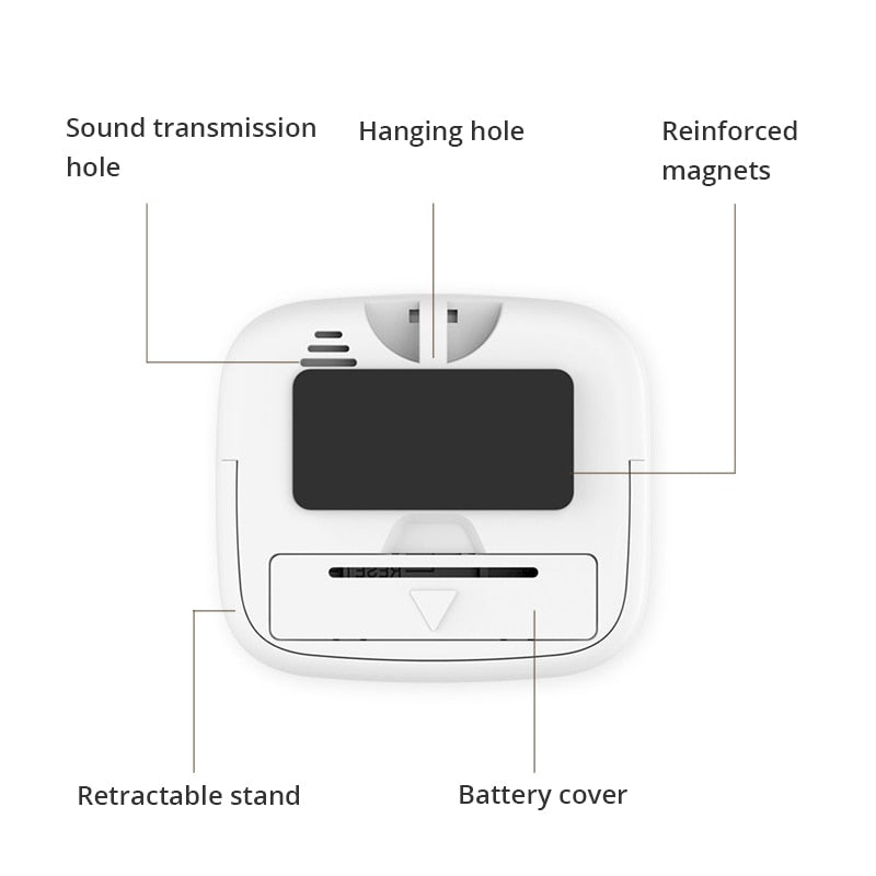 Digital Kitchen Timer, Cooking Timer, Strong Magnet Back, for Cooking Baking Sports Games Office (Battery not Included)