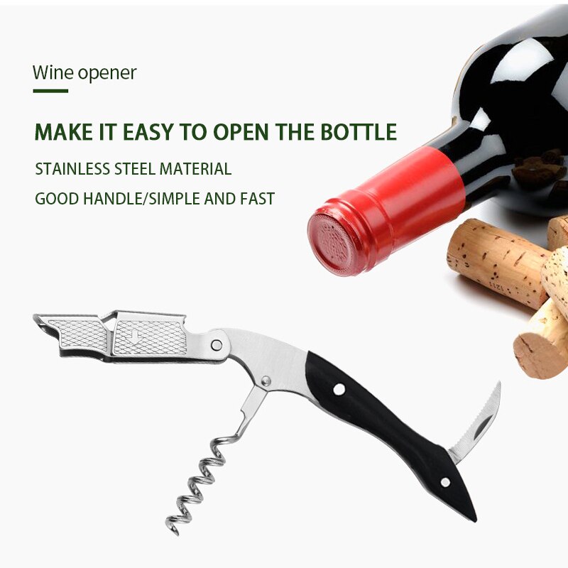 Waiter Corkscrew, Wine Bottle Opener, Wine Accessorie, Double Lever Wine Bottle Opener for Bartenders and Gifts