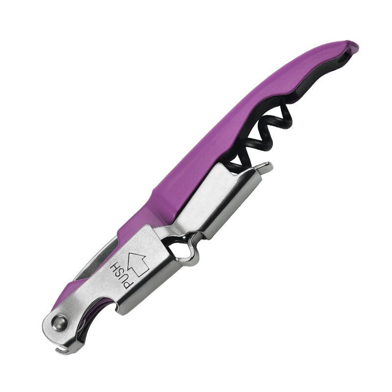 Waiter Corkscrew, Wine Opener with Foil Cutter, Multi-Functional All-in-1, Double Lever Bottle Opener for Bartenders and Gifts