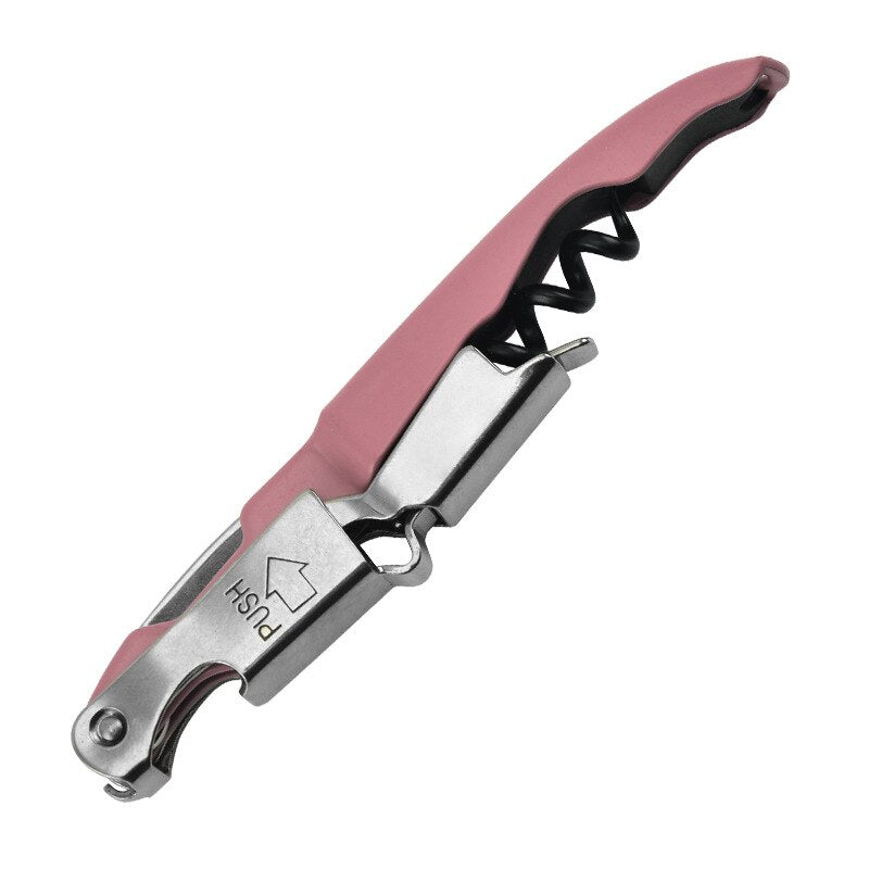 Waiter Corkscrew, Wine Opener with Foil Cutter, Multi-Functional All-in-1, Double Lever Bottle Opener for Bartenders and Gifts