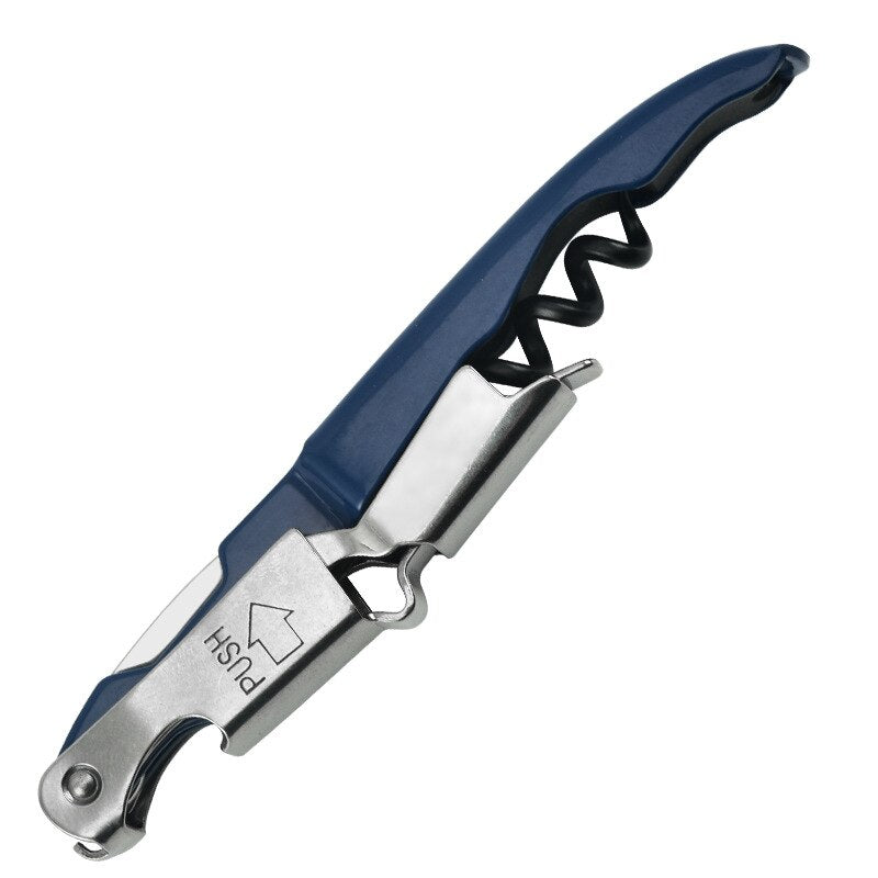 Waiter Corkscrew, Wine Opener with Foil Cutter, Multi-Functional All-in-1, Double Lever Bottle Opener for Bartenders and Gifts