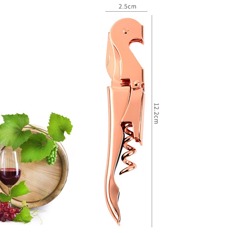 Waiters Corkscrew, Wine Bottle Opener, Stainless Steel Dual Lever System and Integrated Blade Cutter with Opener for Bartenders