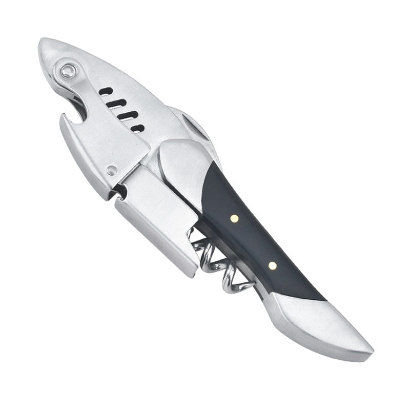 Waiters Corkscrew, Wine Bottle Opener with Foil Cutter, Shark Shaped Wine Key, Gift for Waiters, Bartenders, Sommelier