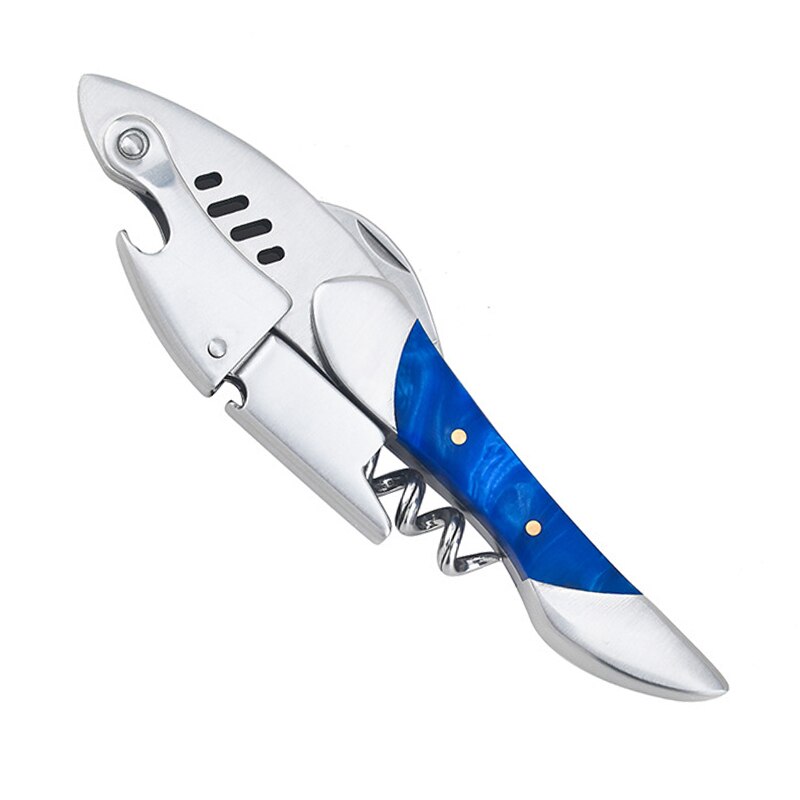 Waiters Corkscrew, Wine Bottle Opener with Foil Cutter, Shark Shaped Wine Key, Gift for Waiters, Bartenders, Sommelier