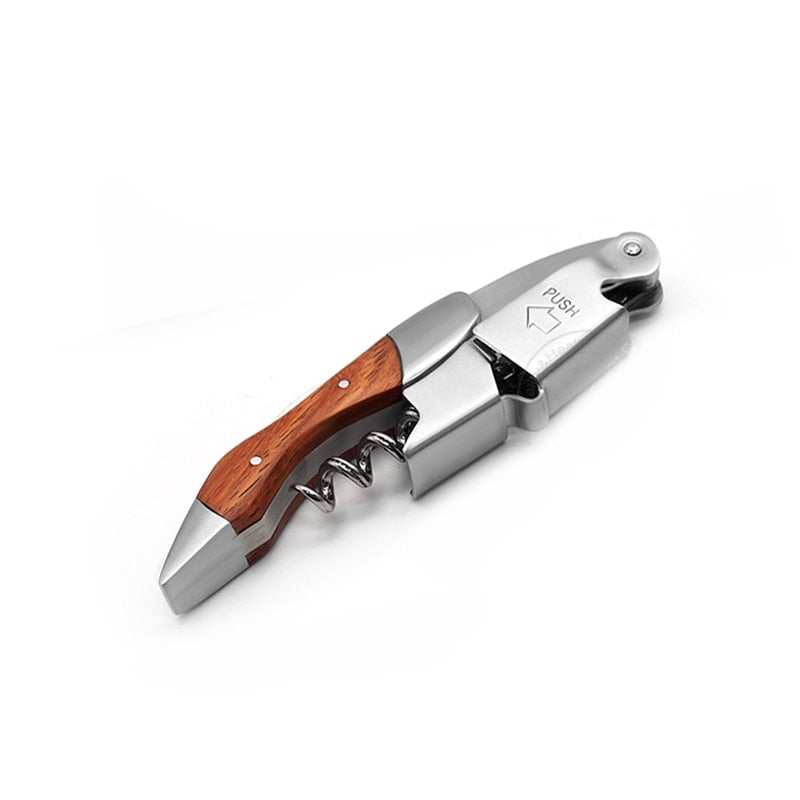Wine Opener, Professional Waiters Corkscrew, PU Bag, Bottle Opener and Foil Cutter Gift for Wine Lovers