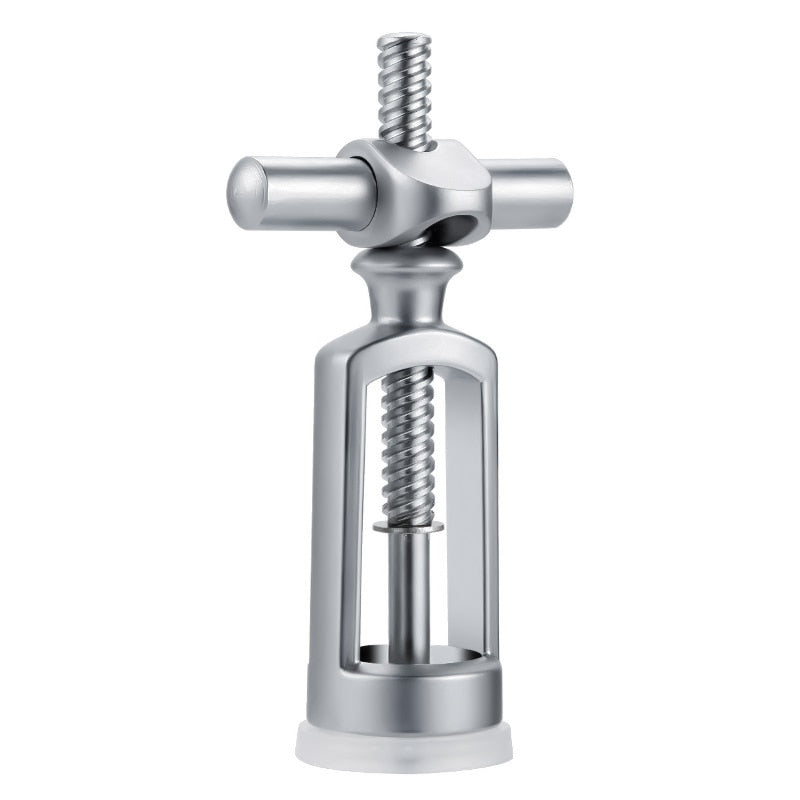 Wine Opener, Zinc Alloy Premium Wing Corkscrew Wine Bottle Opener Multifunctional Bottles Opener, Silver